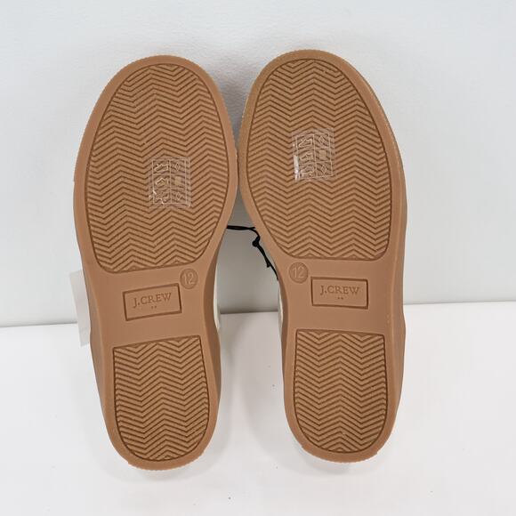 NWT J.Crew Crewcuts Boys' Court Sneakers Natural Combo Size K12 - Picture 6 of 11
